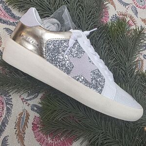 Vintage Havana Women's Libby Sneakers in White/Gold/Silver